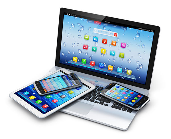 Web devices: tablets, phones, Laptops